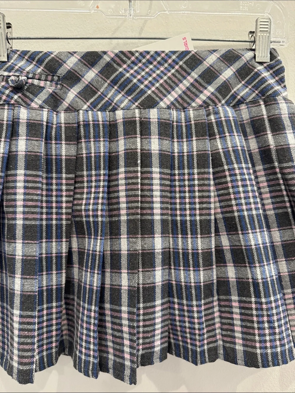 NWT Design History Girls Plaid Skort size L (12)
